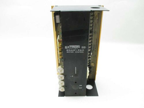 Extron m8208-04-0743 snap-pac 3/4hp 120v-ac 90v-dc 9a amp dc motor drive d448171 for sale