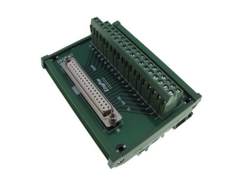 Db37 female signals breakout board din rail mounting header screw terminals for sale