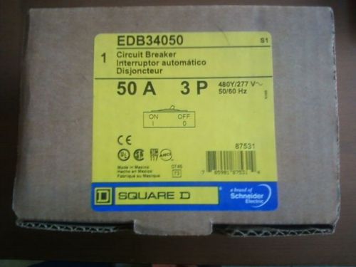 Square D EDB34050 50A 3 phase circuit breaker