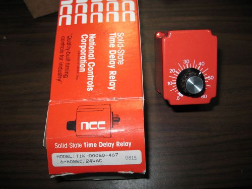 New ncc t1k-00060-467 solid state timer 0.6 to 60 seconds 24 vac for sale