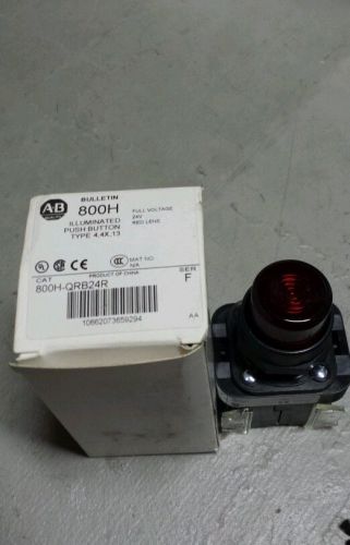 New in box  &#034;genuine&#034; allen bradley push button  800h-qrb24r  new for sale
