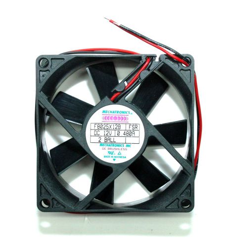 F8025x12b-fsr mechatronics dc fan 12v 0.48a 80mm x 80mm x 25mm new  [pz3] for sale