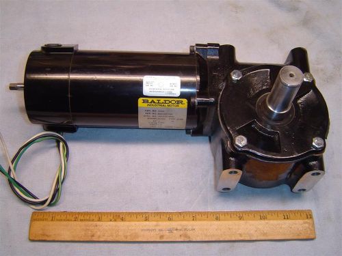 Baldor gear reduction dc .5hp motor  25 rpm   used for sale