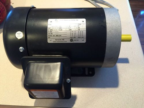 North american electric hostile duty 2 hp 3 phase electric motor 1750 rpm 56ch for sale