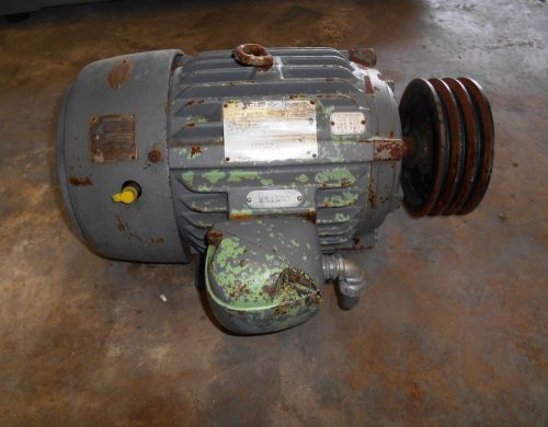 Us electric premium efficiency 10hp motor, 230/460v,1755 rpm, fr 215t. used for sale