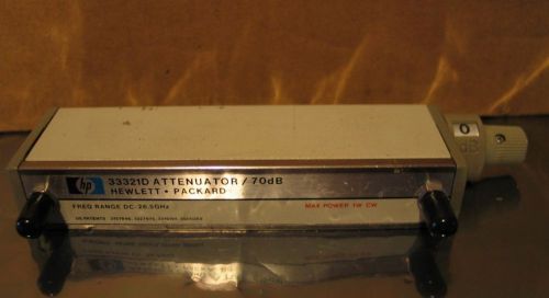 Agilent 33321d manual step attenuator, dc to 26.5 ghz, 0 to 70 db, 10 db steps for sale