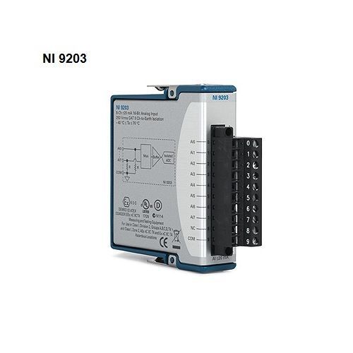 NI 9203  -   ±20 mA, Current Analog Input, 200 kS/s, 8 Ch Module