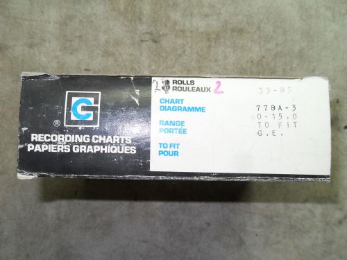 (x5-24) 1 nib box of 2 graphic controls 778a-3 recording charts for ge for sale