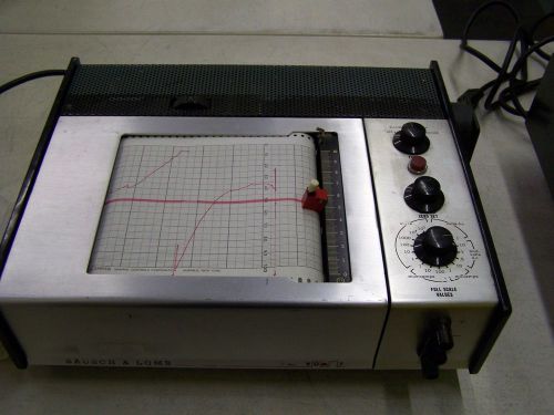 Baush &amp; Lomb Strip Chart Recorder Flatbed Laboratory Recorder Qty. 2