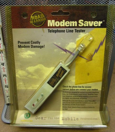 ROAD WARRIOR Modem Saver Telephone Phone Line Tester excess current NEW