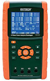 Extech pq3450 3-phase power analyzer/datalogger for sale