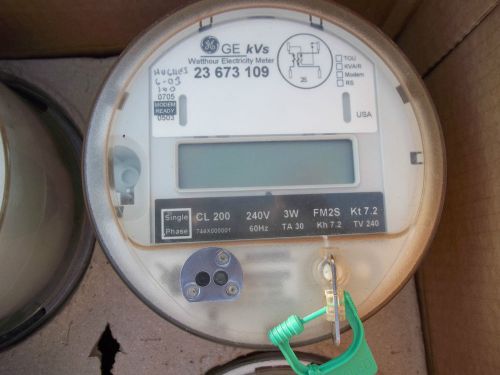 Ge kvs watthour electric meter fm2s  240v*used* for sale