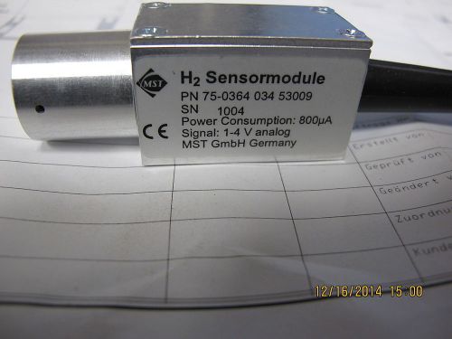 Hydrogen H2 Sensor Module (From 0.01 to 4% H2) 75-0361 034 53009 MST Germany