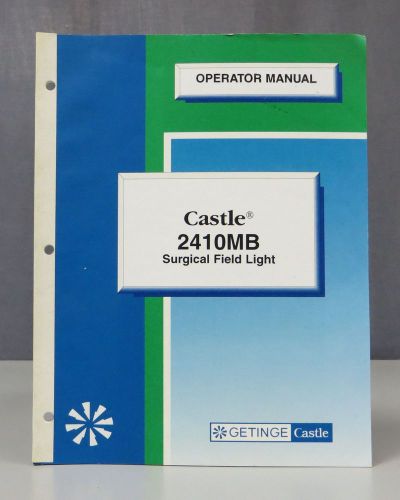 Castle 2410MB Surgical Field Light Operator Manual
