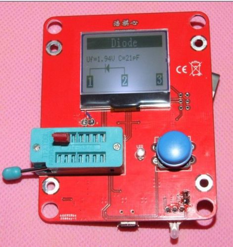 Small lcd transistor tester capacitance esr meter diode triode mos lcr npn for sale