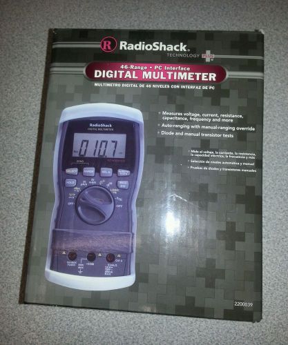 RadioShack 46 Range Multimeter w/PC Interface-Free Shipping