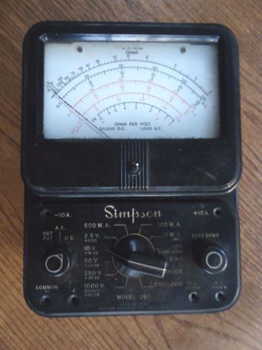 Simpson 260® series 2 the second model analog - vom volt-ohm-milliammeter for sale