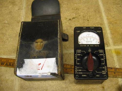 Vintage Triplett 666R Volt Ohm Meter Electric Tester for Parts