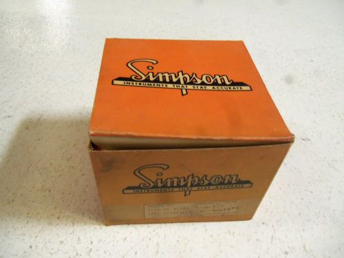 SIMPSON MODEL 29SC 0-300 FPM 7670 PANEL METER *NEW IN BOX*