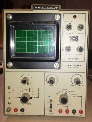 Heathkit Model 10W-102G Oscilloscope - For Parts or Repair