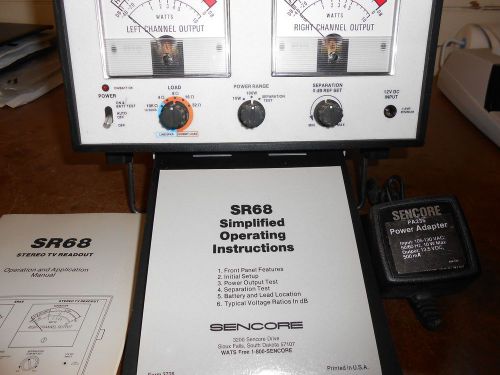 SENCORE SR68 Stereo Readout Unit,Analyzing Stereo Audio singals