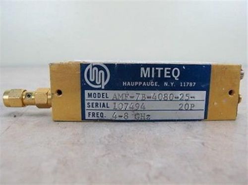 Miteq Microwave RF Power Amplifier 4-8 GHz AMF-7B-4080-25-20P