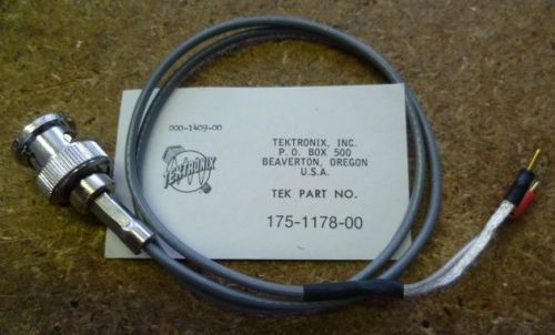 Tektronix (Tek) 175-1178-00 Pin Jack to Male BNC Cable