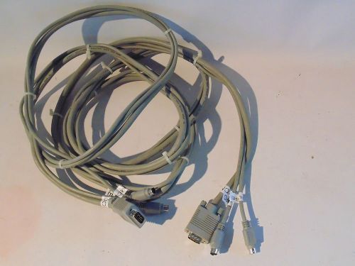 3-in-1 kvm extension cable 12&#039; ft 12 feet ps/2  (s12-21c) for sale