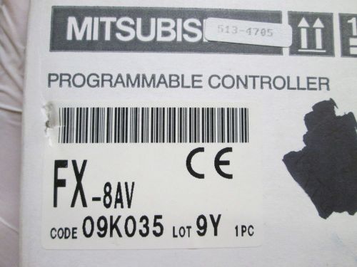 MITSUBISHI PROGRAMMABLE CONTROLLER FX-8AV *NEW IN BOX*