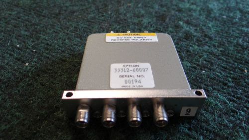 HP / Agilent 33312-60007 Switch 4-Port, SMA, 24V