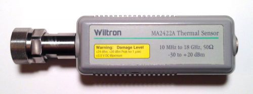 Wiltron MA2422A RF Thermal Sensor 10MHz-18GHz 50ohm -30 +20dBm
