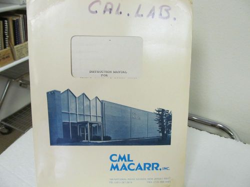 CML N1000A-CM6024 Single Phase AC Power Supply Instruction Manual w/schematics