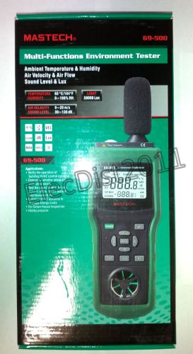Mastech ms6300 (69-500) multi function, sound, light, temp, wind tester for sale