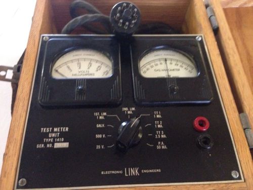 VINTAGE 1410 VACUUM TUBE TESTER SIMPSON ELECTRIC CURRENT VOLTAGE Bakelight