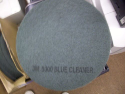 3m 08410 cleaner floor pad 5300, 17&#034;, blue, 5 pads/carton for sale