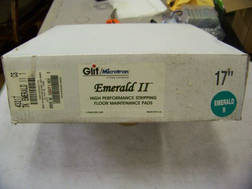 Glit/microtron emerald ii high performance stripping floor maintenance pads for sale