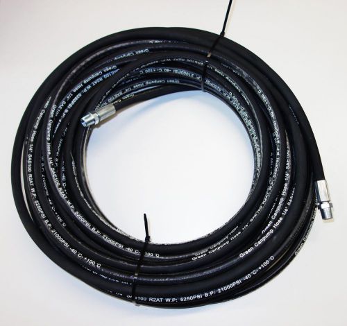 High pressure hot water hose 1/4&#034; 5250 psi double steel industrial 100 feet for sale