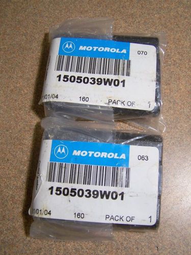 Lot of 2 New Motorola 0162488Y01 belt clip, Black, w/logo. 1505039W01, Advisor