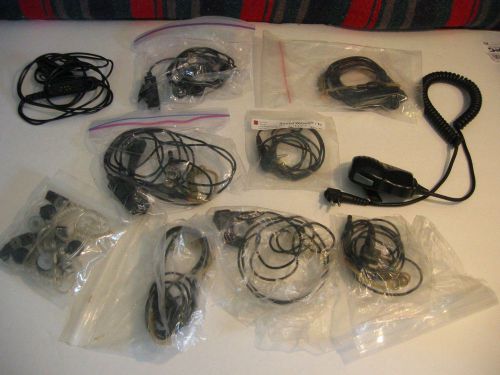 Mag One Mic, PMMN4008A w/Extra ear buds and clips - GIANT LOT for hands free use