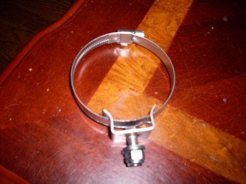 Lot of 9 stainless hose clamps 60-80mm 2.5&#034;-3.0&#034; with mounting bracket for sale
