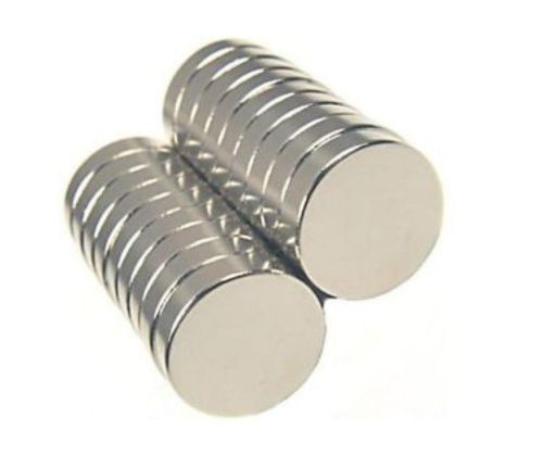 10 Pieces 12.7mm x 3.17mm Disc Magnets for Crafts Hobbies School Science
