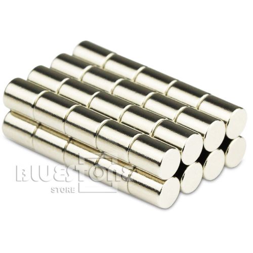 50 pcs Strong N50 Round Mini Disc Cylinder Magnets 4 * 5mm Neodymium Rare Earth
