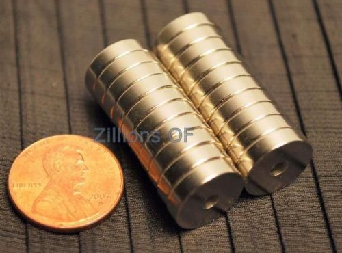20 neodymium ring magnets 1/2 x1/8 x 1/8 rare earth n42 for sale