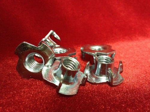 (500) 3/8&#034;-16 x 7/16&#034; - 4 PRONG- TEE NUTS (T Nuts) ZINC