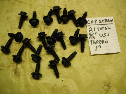 (21) 5/16&#034; X 1&#034; long U.S.S. threads cap screws