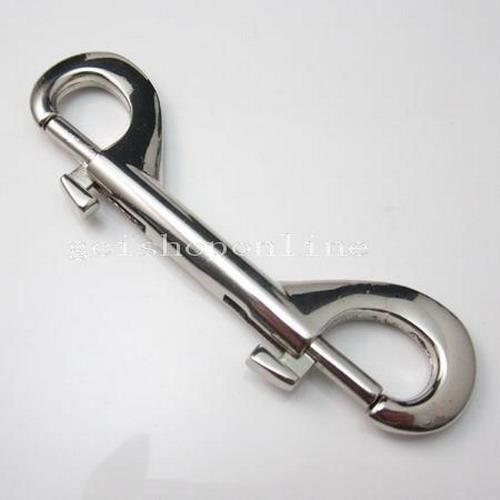 2 pcs clips snap hook heavy duty double end 4&#034; 1/2&#034; luggage straps keychain 6666 for sale