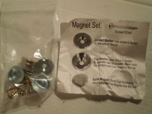Qty = 10 Sets: Magnet sets (contact washer, Cup washer, earth magent &amp; screws)