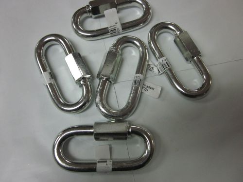 Lot of ~ 5 ~ 12mm 1/2&#034; x 4&#034; zinc plated hook quick links link boat hold 10,000 for sale