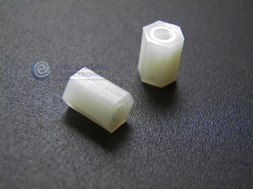 20pcs m3x10mm plastic nylon standoff spacer hex m3 x10 new for sale