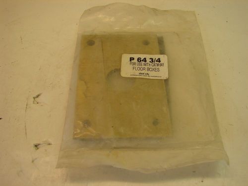 Steel city p 64 3/4 brass cover floor plate p643/4 ***nib**** for sale